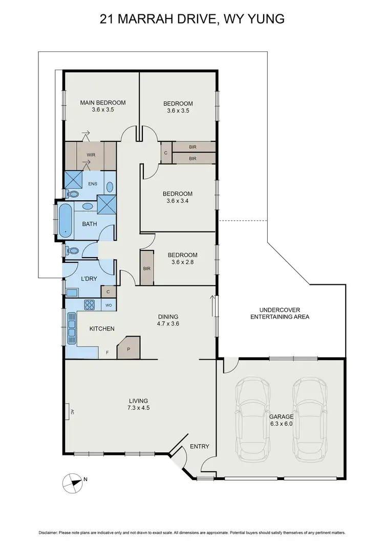 Floorplan of Homely house listing, 21 Marrah Dr, Wy Yung VIC 3875