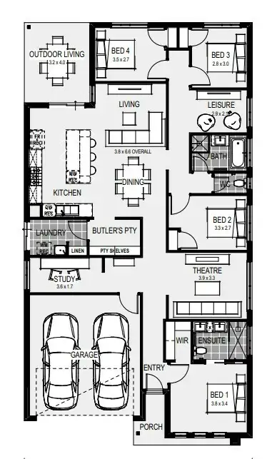 Floorplan of Homely house listing, 151 Montana Estate, Kilmore VIC 3764