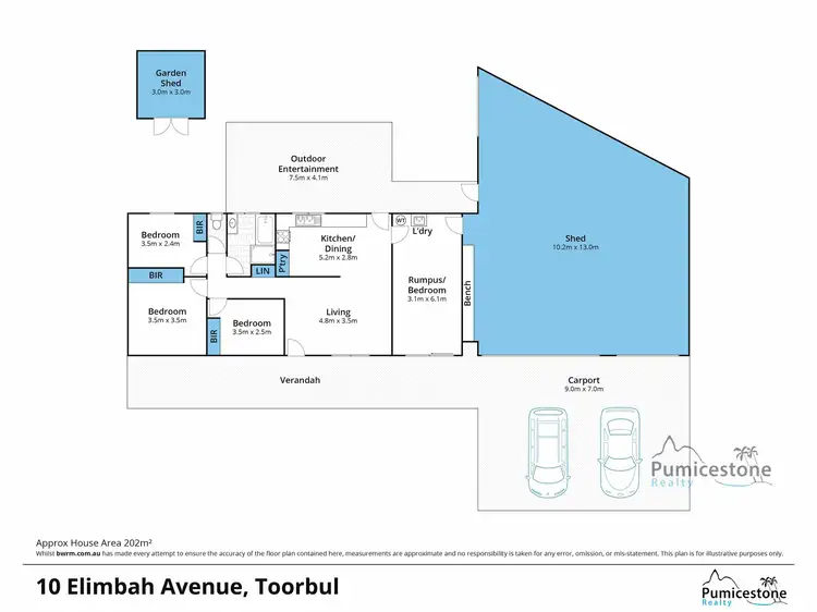 Floorplan of Homely house listing, 10 Elimbah Ave, Toorbul QLD 4510