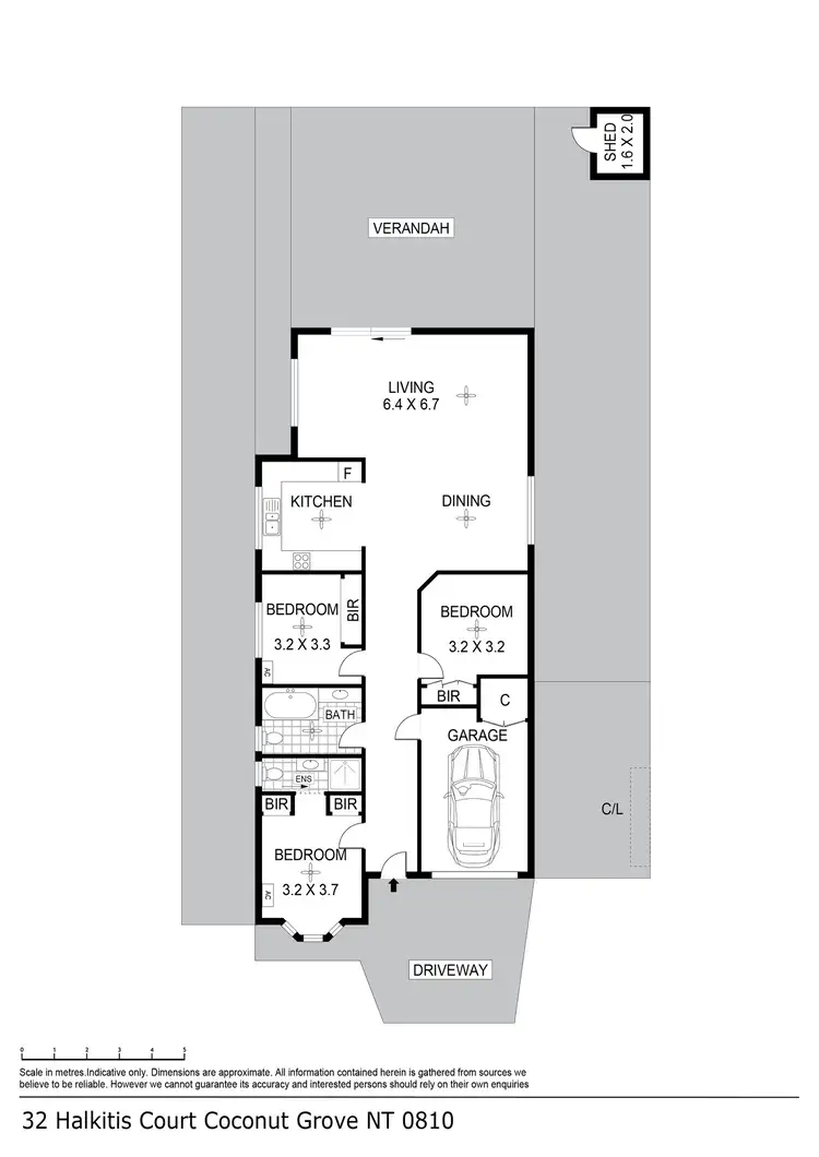 Floorplan of Homely house listing, 32 Halkitis Court, Coconut Grove NT 810