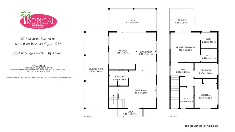 Floorplan of Homely house listing, 25B Pacific Pde, Mission Beach QLD 4852