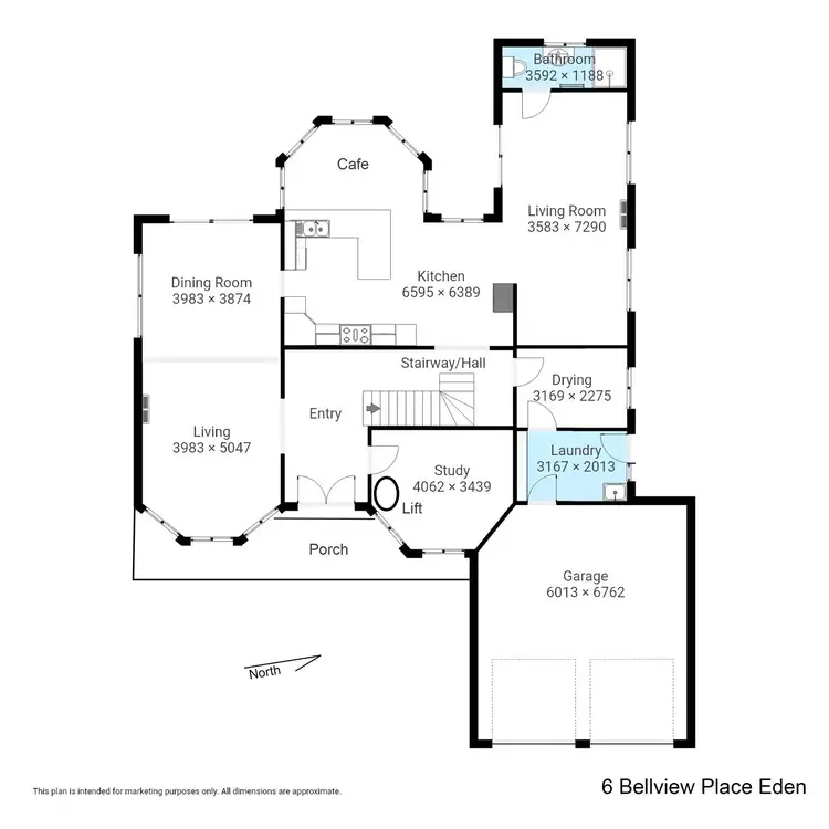 Floorplan of Homely house listing, 6 Bellevue Pl, Eden NSW 2551