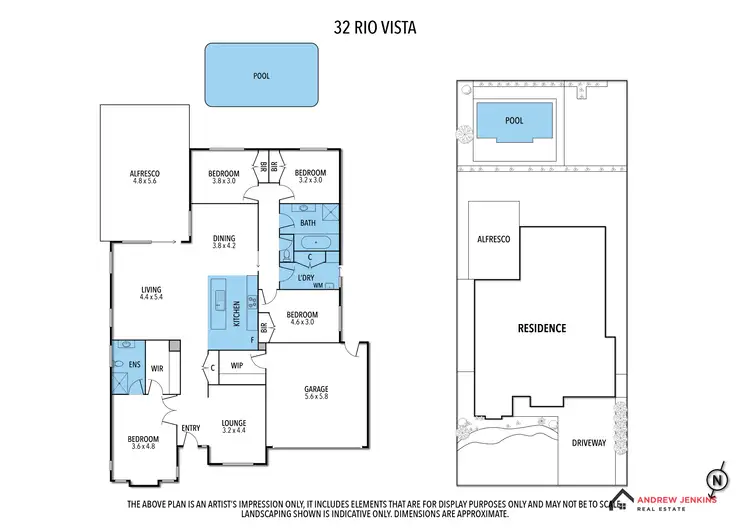 Floorplan of Homely house listing, 32 Rio Vista Ct, Cobram VIC 3644