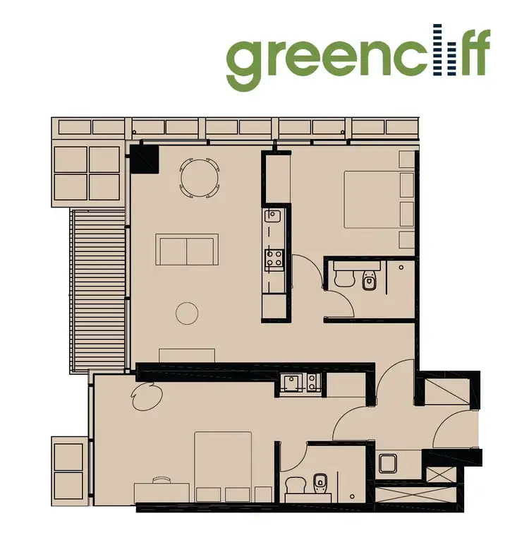 Floorplan of Homely apartment listing, E2003/3 Carlton St, Chippendale NSW 2008