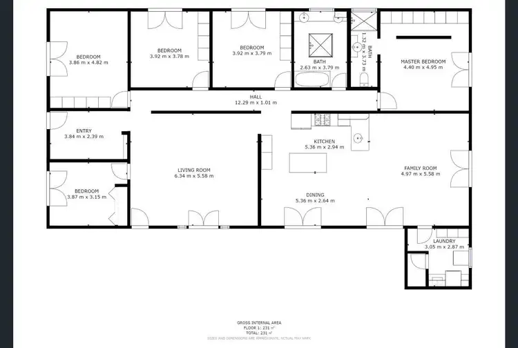 Floorplan of Homely house listing, 12 Yale Court, Wangaratta VIC 3677