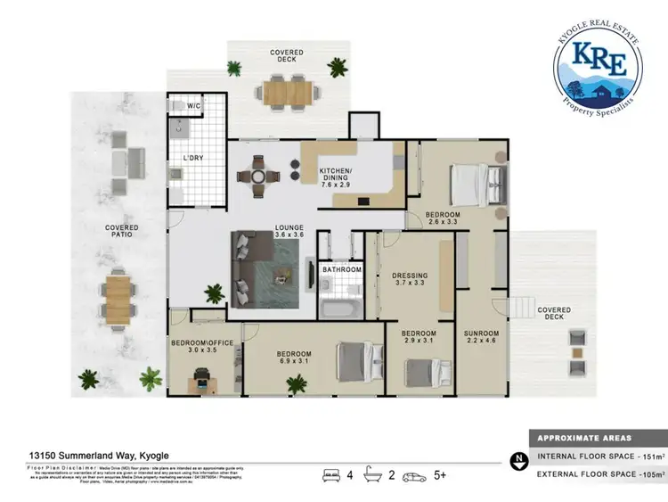 Floorplan of Homely house listing, 13150 Summerland Way, Kyogle NSW 2474