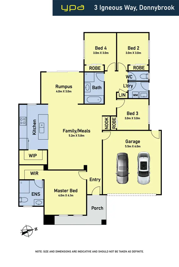 Floorplan of Homely house listing, 3 Igneous Way, Donnybrook VIC 3064