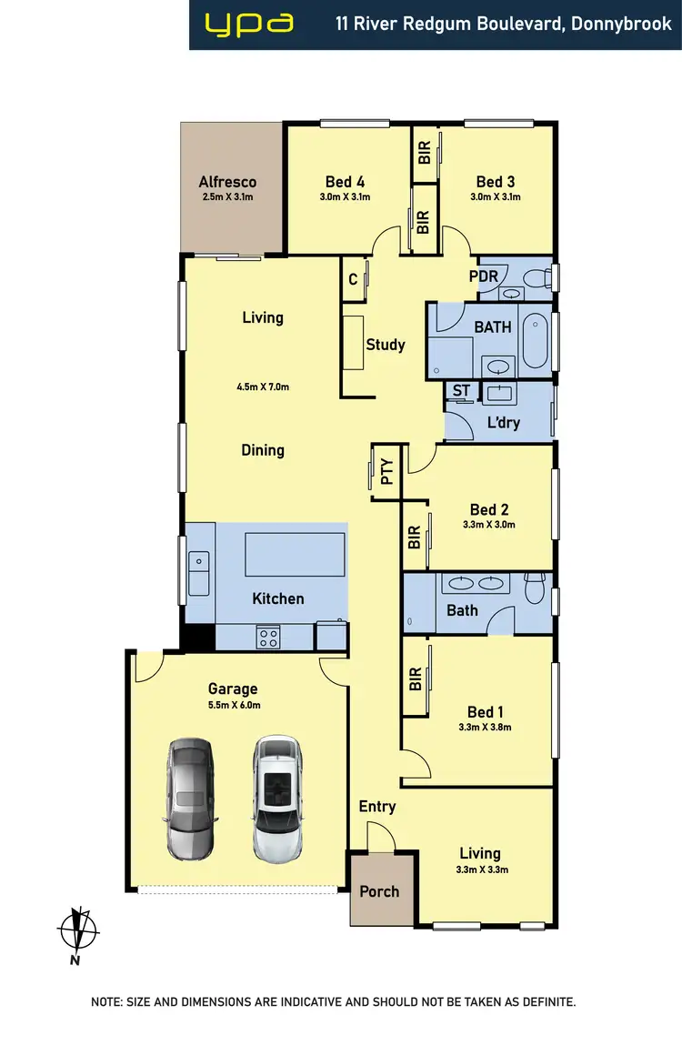 Floorplan of Homely house listing, 11 River Redgum Bvd, Donnybrook VIC 3064