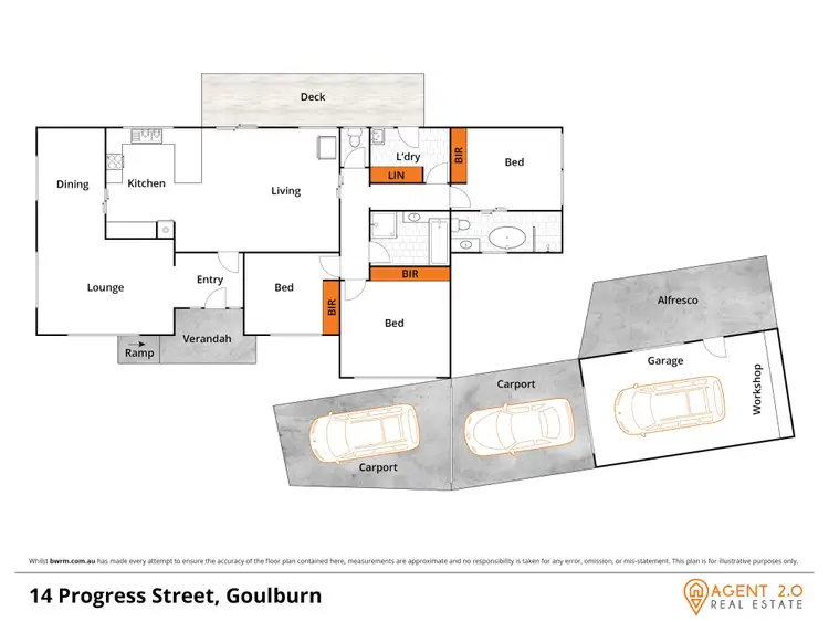 Floorplan of Homely house listing, 14 Progress St, Goulburn NSW 2580