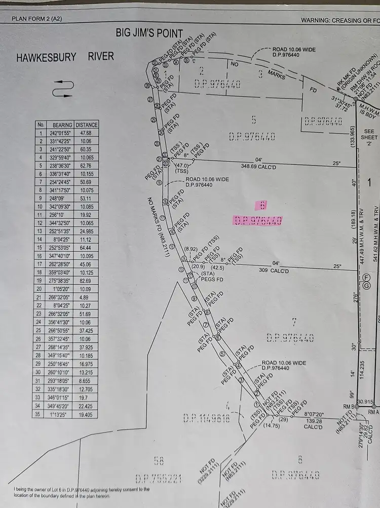Floorplan of Homely land listing, 2700 Hawkesbury River, Bar Point NSW 2083