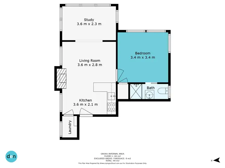 Floorplan of Homely unit listing, 2/22 Dolphin St, Randwick NSW 2031