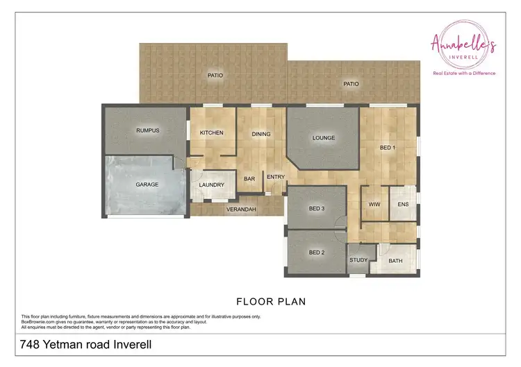 Floorplan of Homely rural property listing, 748 Yetman Rd, Inverell NSW 2360