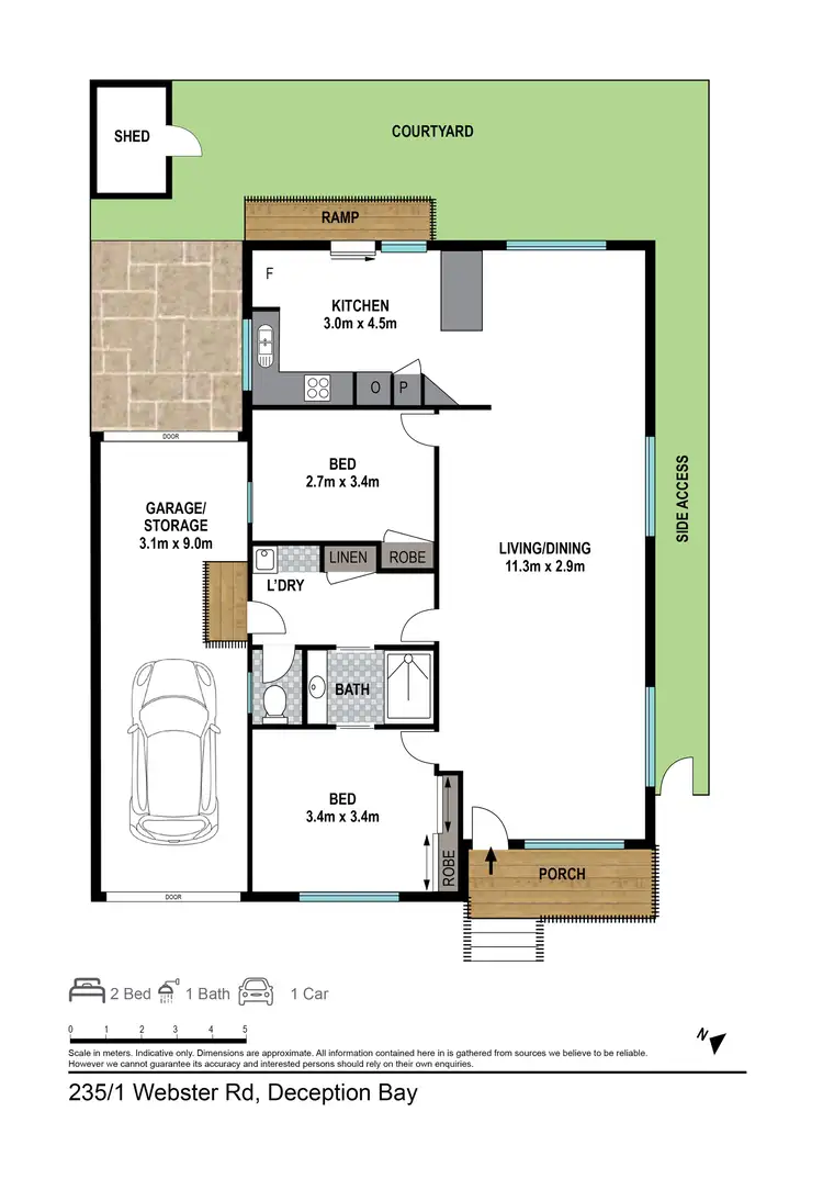 Floorplan of Homely retirement listing, Villa 235/1 Webster Rd, Deception Bay QLD 4508