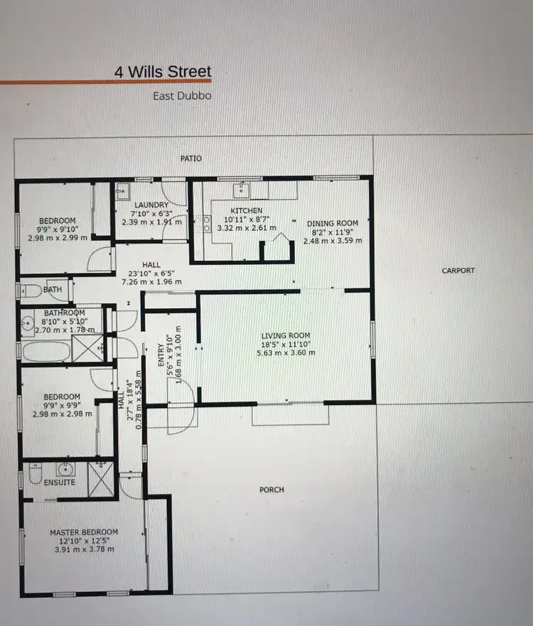 Floorplan of Homely house listing, 4 Wills Street, Dubbo NSW 2830