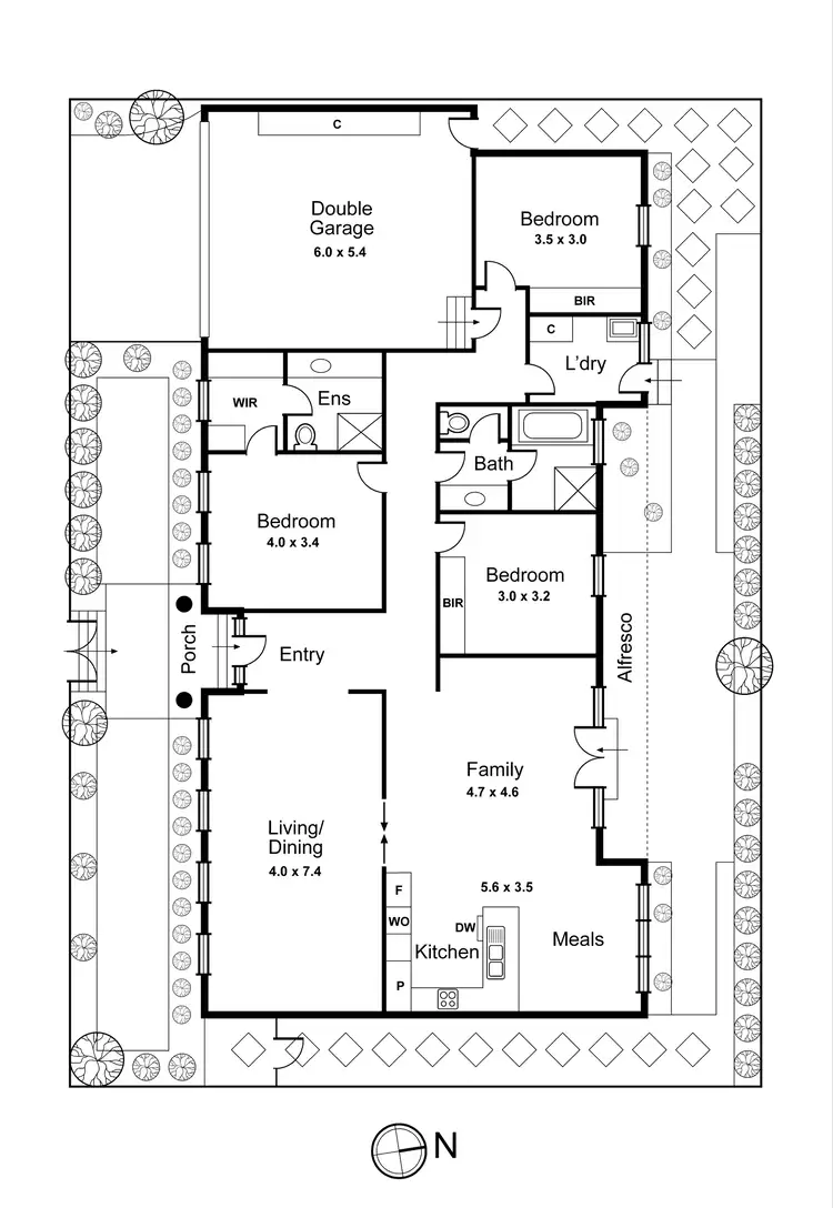 Floorplan of Homely house listing, 51A Landcox St, Brighton East VIC 3187