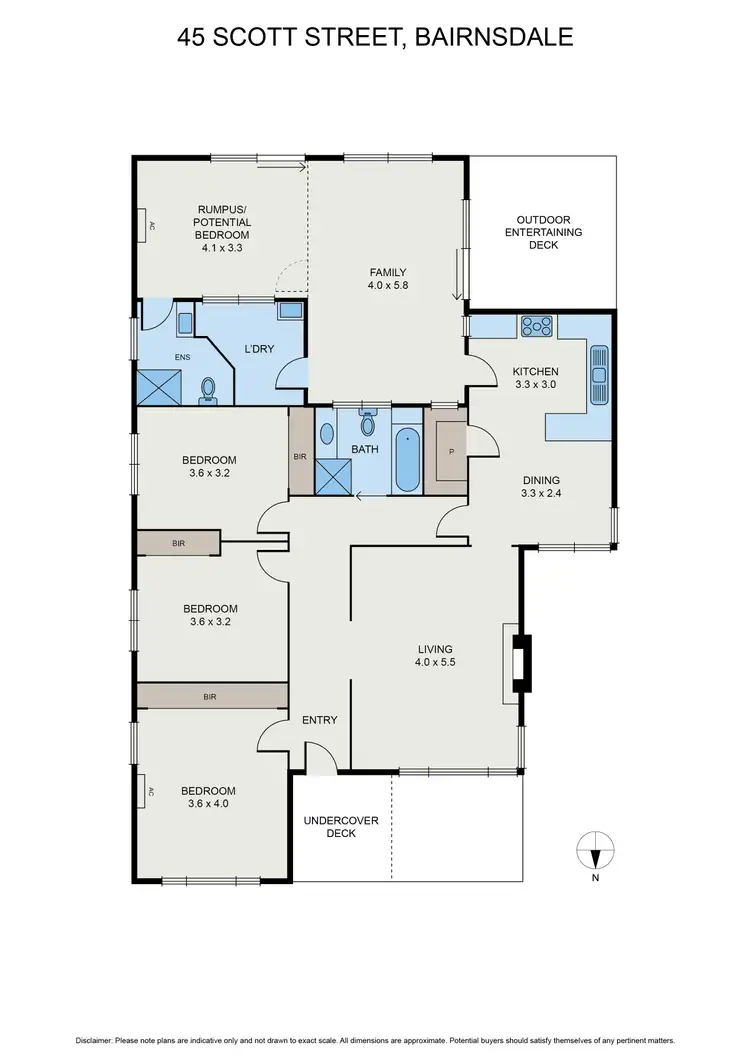 Floorplan of Homely house listing, 45 Scott St, Bairnsdale VIC 3875