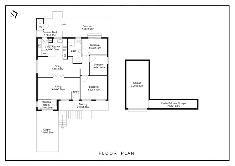 Floorplan of Homely house listing, 58 Mort St, Katoomba NSW 2780