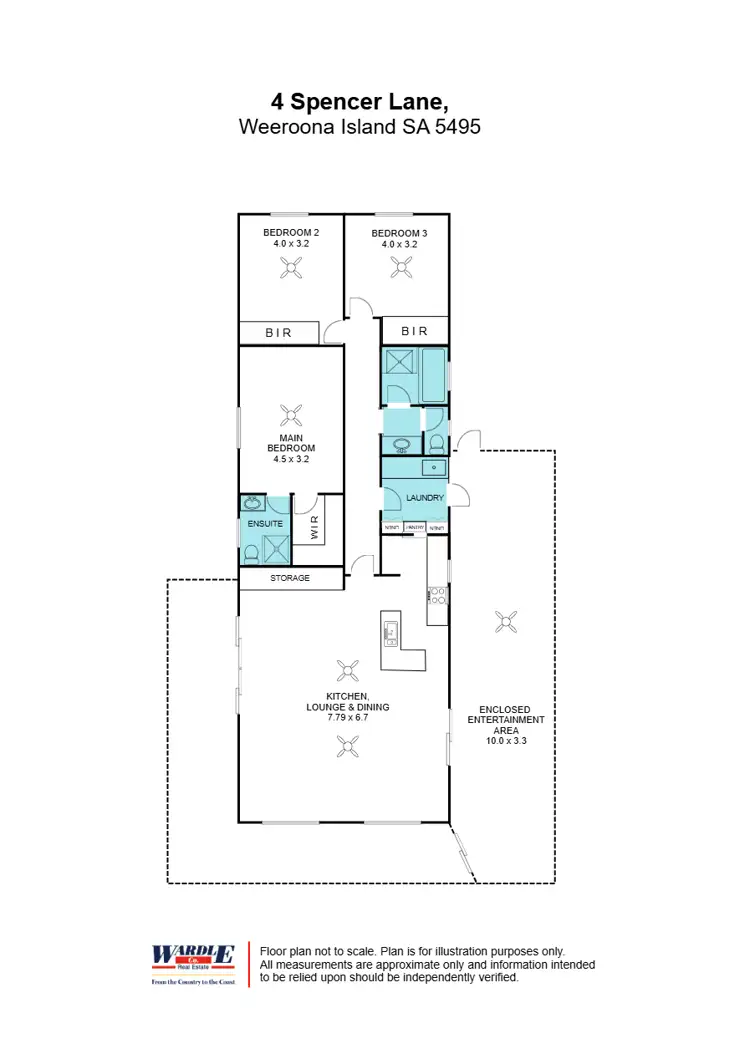 Floorplan of Homely house listing, 4 Spencer Lane, Weeroona Island SA 5495