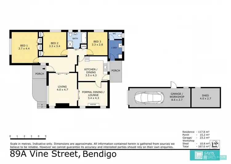Floorplan of Homely house listing, 89A Vine St, Bendigo VIC 3550