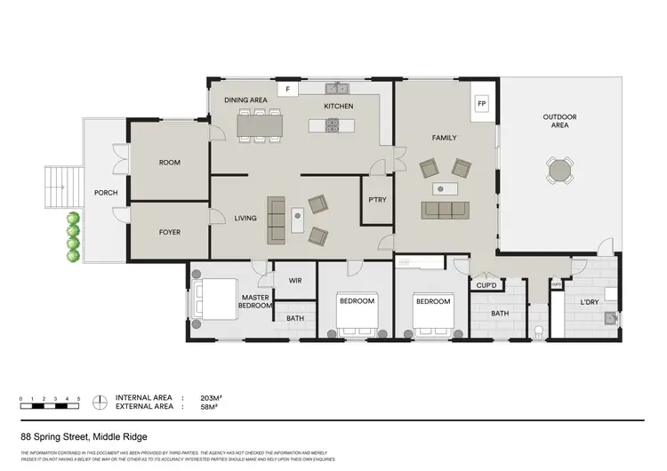 Floorplan of Homely rural property listing, 88 Spring Street, Middle Ridge QLD 4350