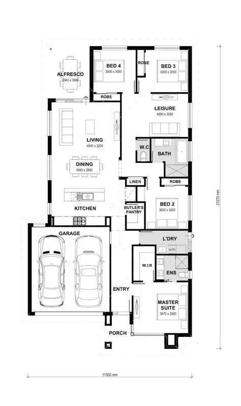 Floorplan of Homely house listing, 12 Isabella Way, Mount Barker SA 5251
