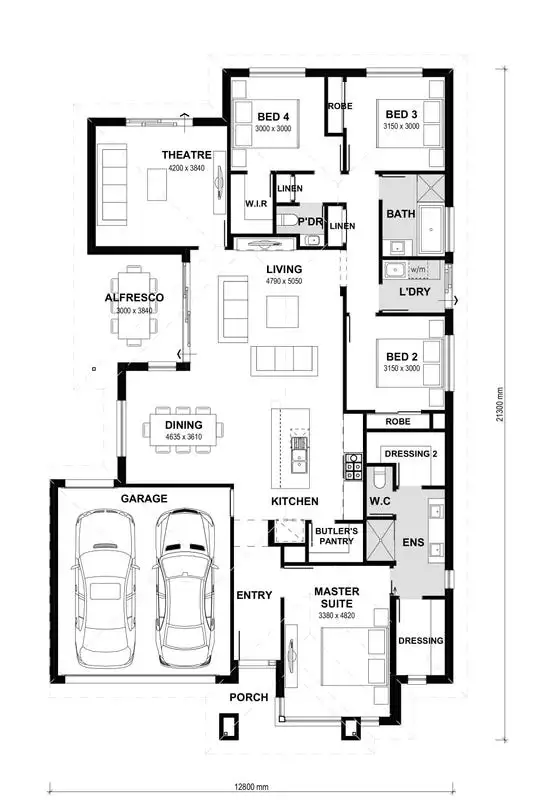 Floorplan of Homely house listing, 14 Monterey Place, Mount Barker SA 5251