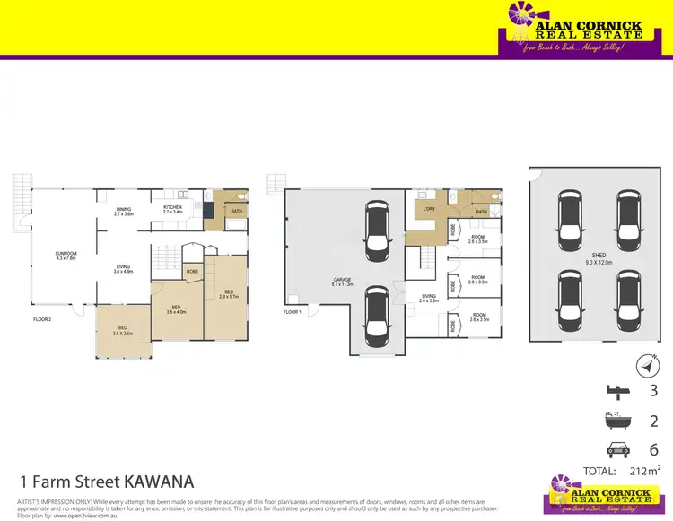 Floorplan of Homely rural property listing, 1 Farm St, Kawana QLD 4701