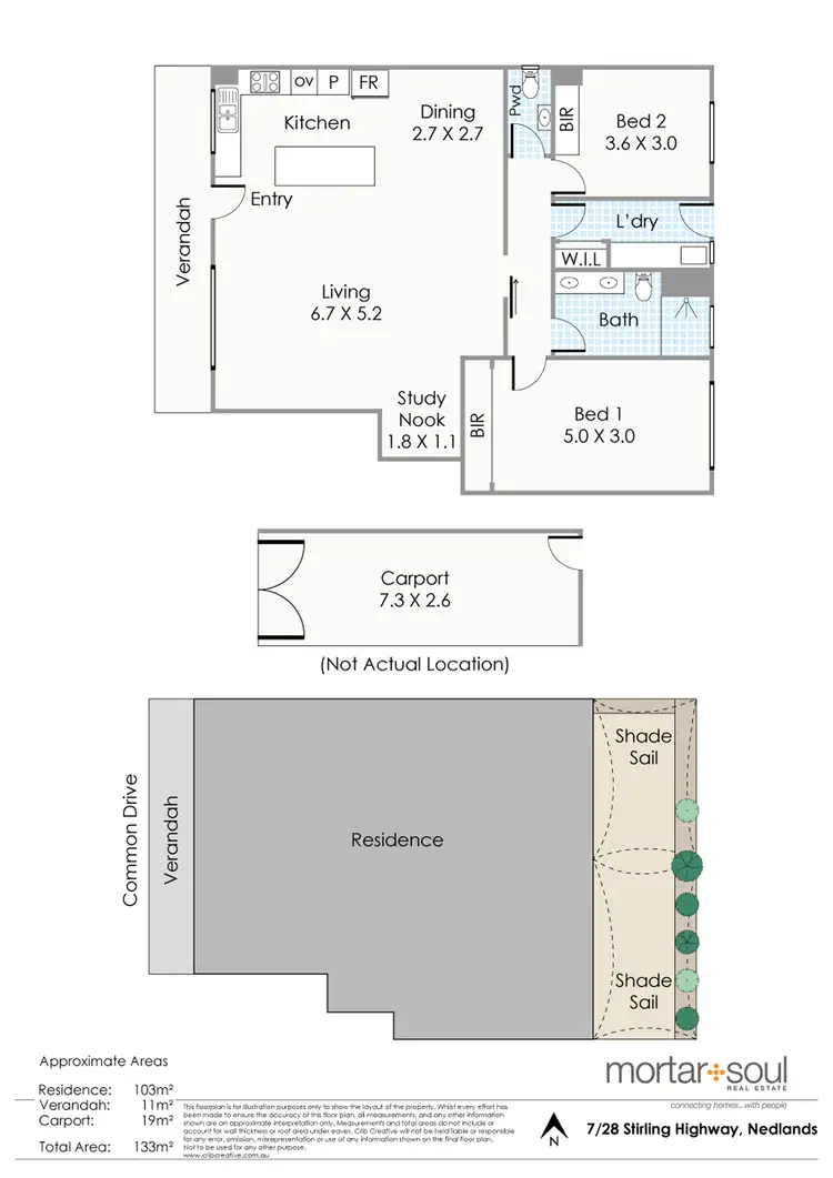 Floorplan of Homely unit listing, Unit 7/28-34 Stirling Hwy, Nedlands WA 6009