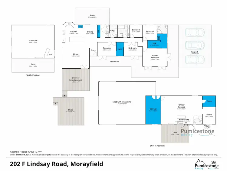 Floorplan of Homely rural property listing, 202-210 F Lindsay Rd, Rocksberg QLD 4510