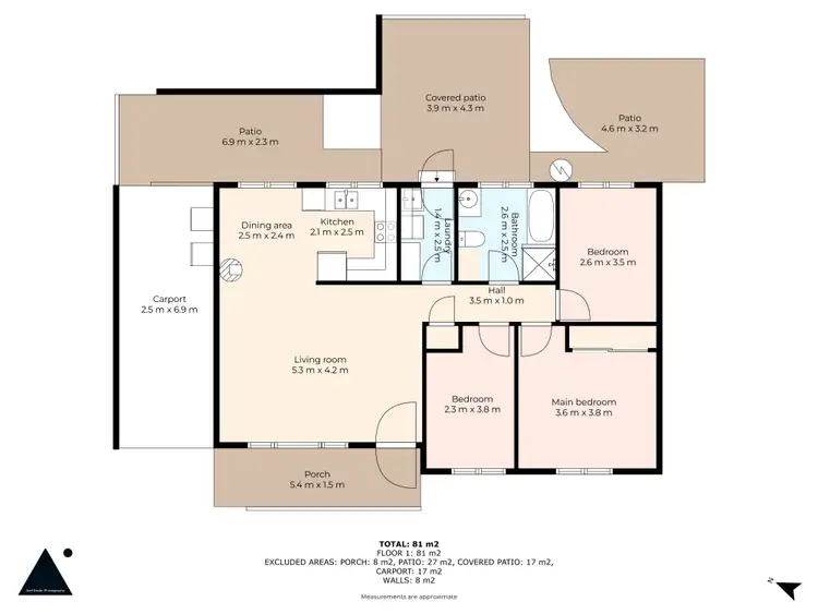 Floorplan of Homely unit listing, Unit 6/46 Curalo St, Eden NSW 2551