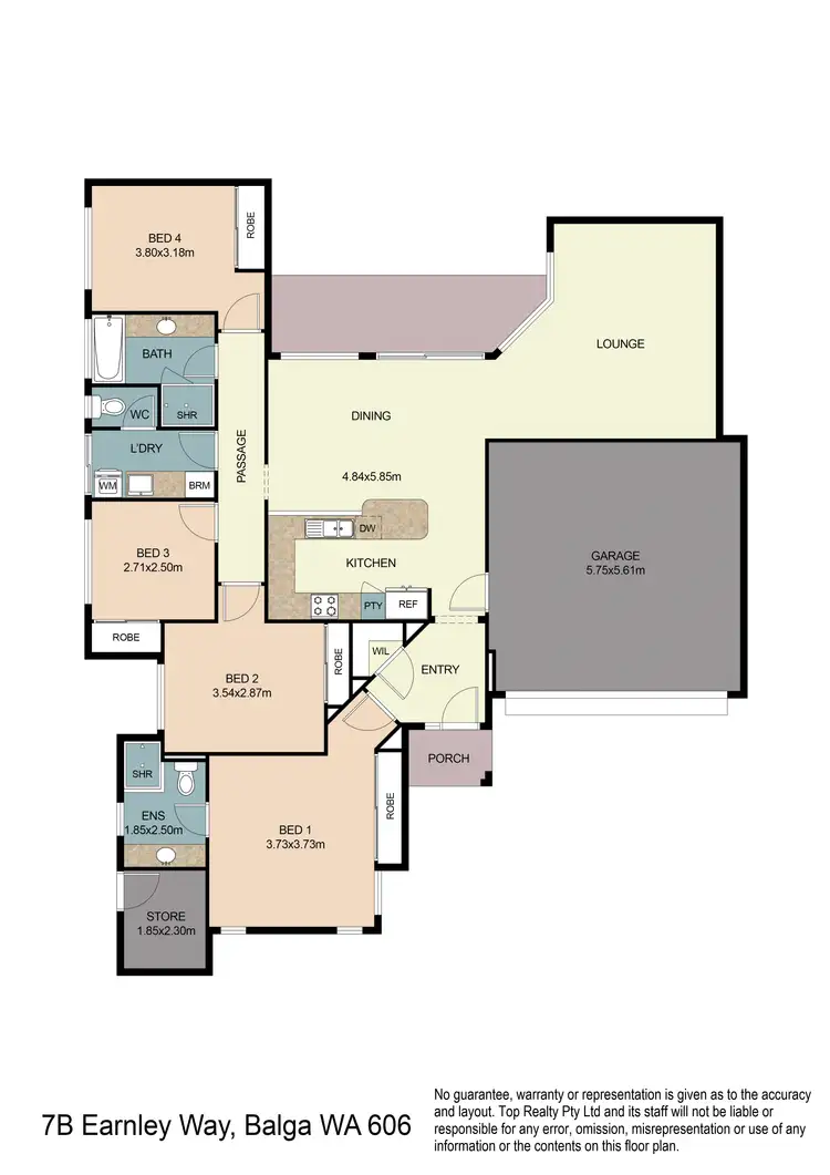 Floorplan of Homely house listing, 7B Earnley Way, Balga WA 6061