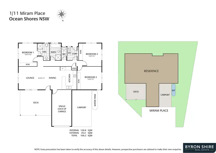 Floorplan of Homely house listing, 1/11 Miram Pl, Ocean Shores NSW 2483