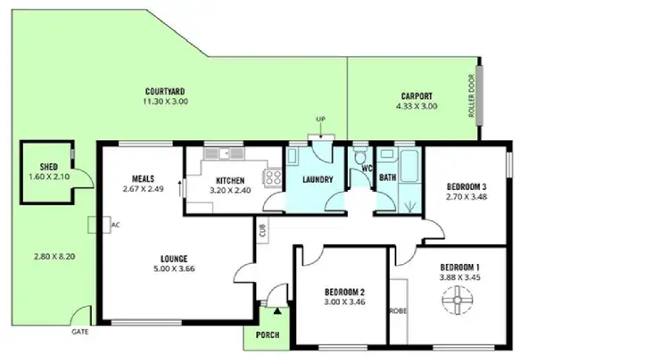 Floorplan of Homely house listing, 3 Hindmarsh Ct, Salisbury SA 5108