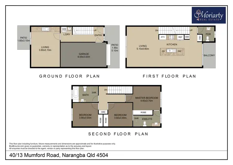 Floorplan of Homely townhouse listing, Unit 40/13 Mumford Rd, Narangba QLD 4504
