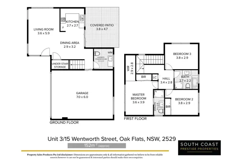 Floorplan of Homely townhouse listing, Unit 3/15 Wentworth Street, Oak Flats NSW 2529