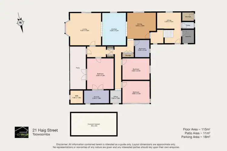 Floorplan of Homely house listing, 21 Haig St, South Toowoomba QLD 4350