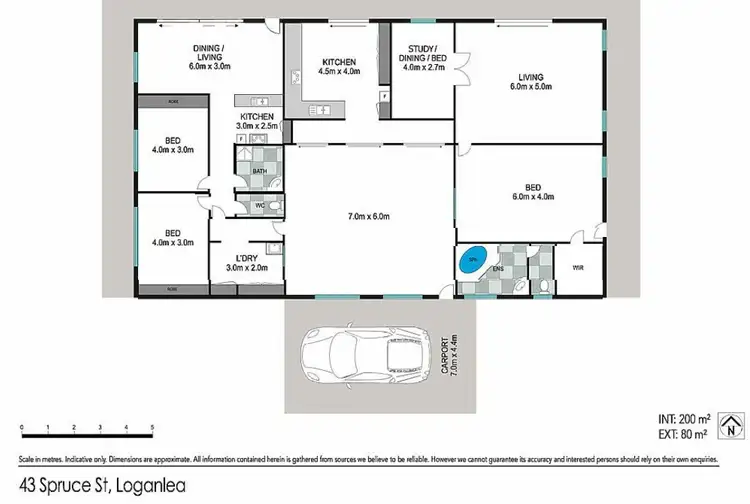 Floorplan of Homely house listing, 43 Spruce St, Loganlea QLD 4131