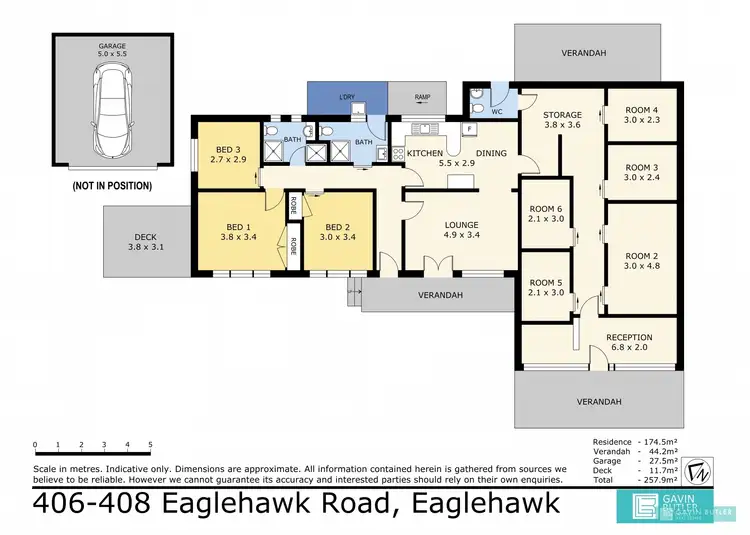 Floorplan of Homely house listing, 406-408 Eaglehawk Rd, Eaglehawk VIC 3556