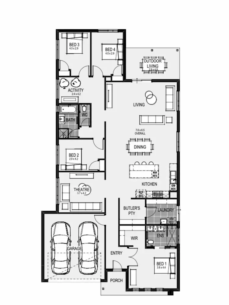 Floorplan of Homely house listing, Lot 203 Westringia Approach - Broadstead Estate, Kilmore VIC 3764