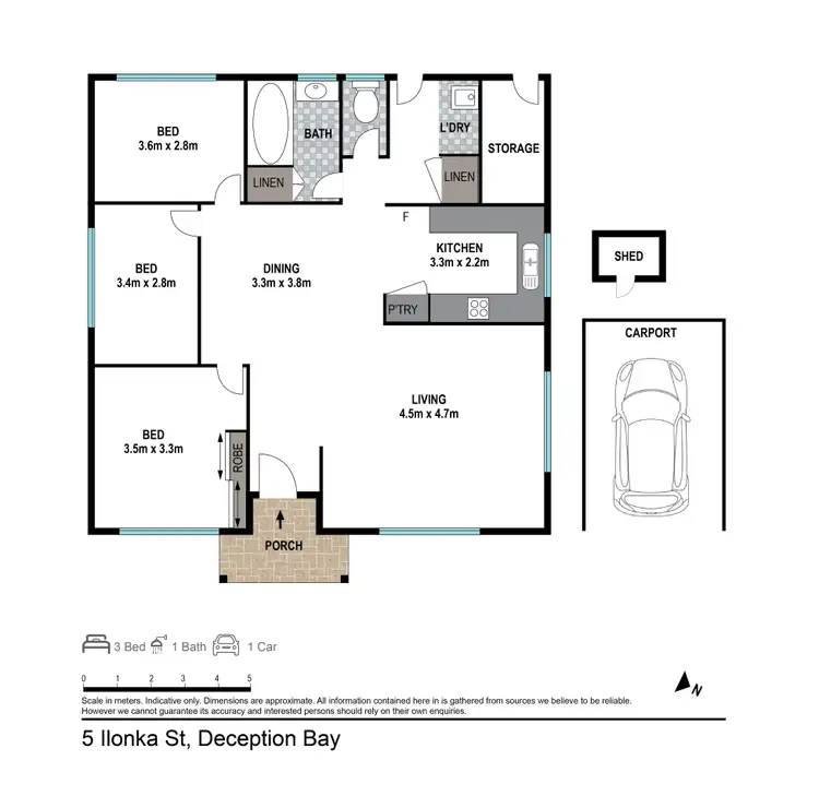 Floorplan of Homely house listing, 5 Ilonka St, Deception Bay QLD 4508