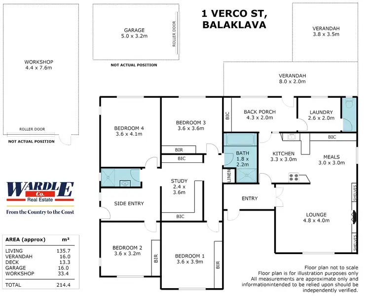 Floorplan of Homely house listing, 1 Verco St, Balaklava SA 5461