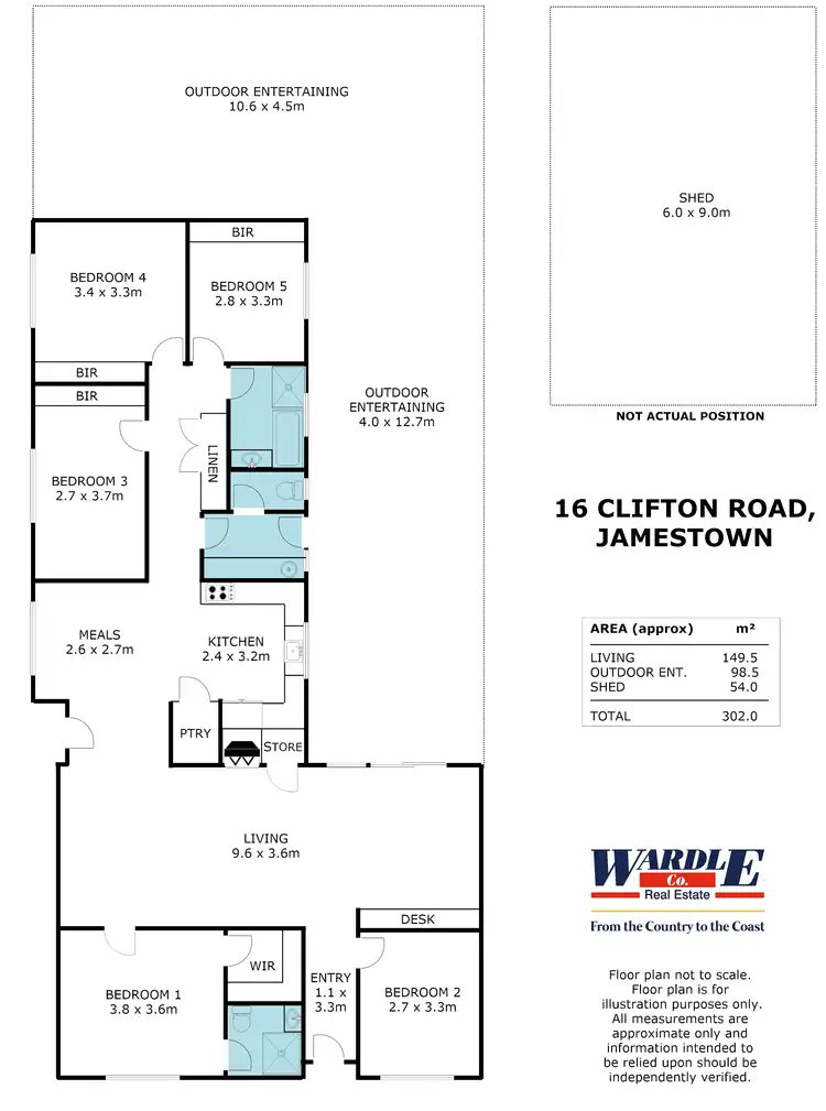 Floorplan of Homely house listing, 16 Clifton Rd, Jamestown SA 5491