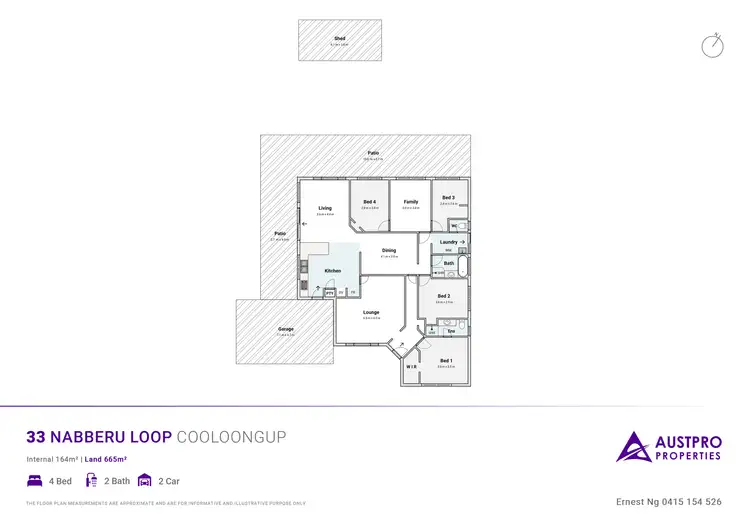 Floorplan of Homely house listing, 33 Nabberu Loop, Cooloongup WA 6168