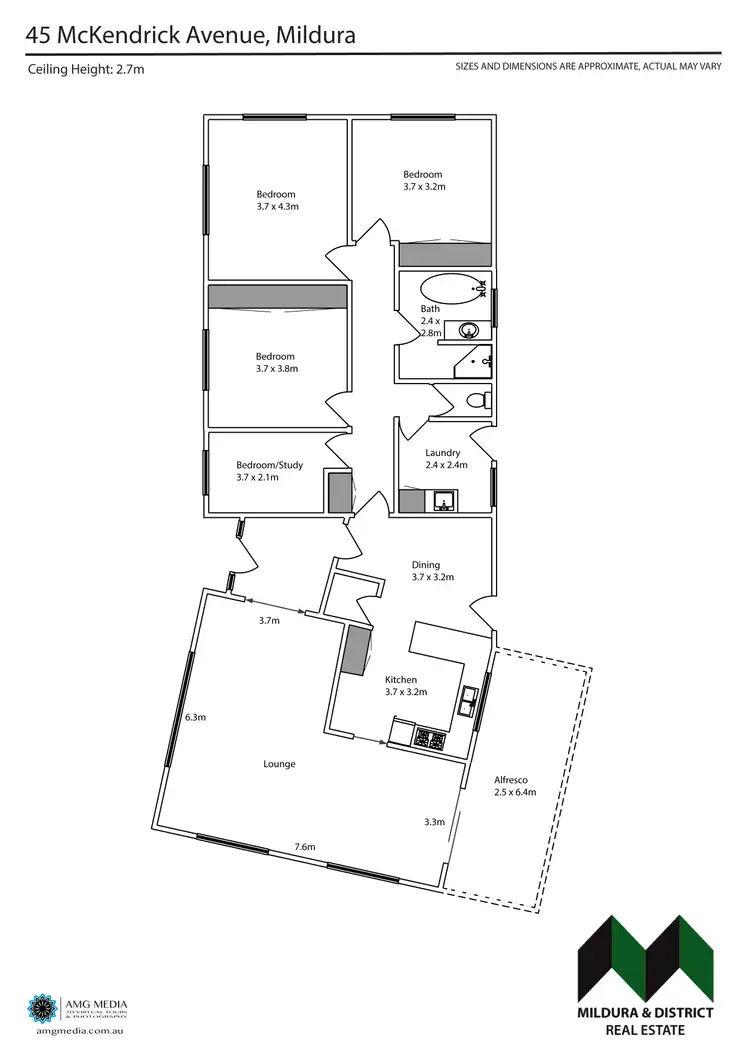 Floorplan of Homely house listing, 45 Mckendrick Ave, Mildura VIC 3500