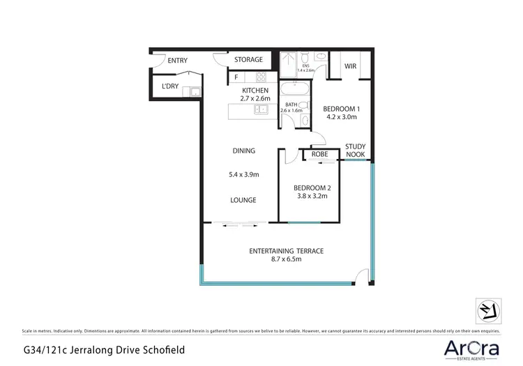 Floorplan of Homely unit listing, Unit 34/121C Jerralong Dr, Schofields NSW 2762