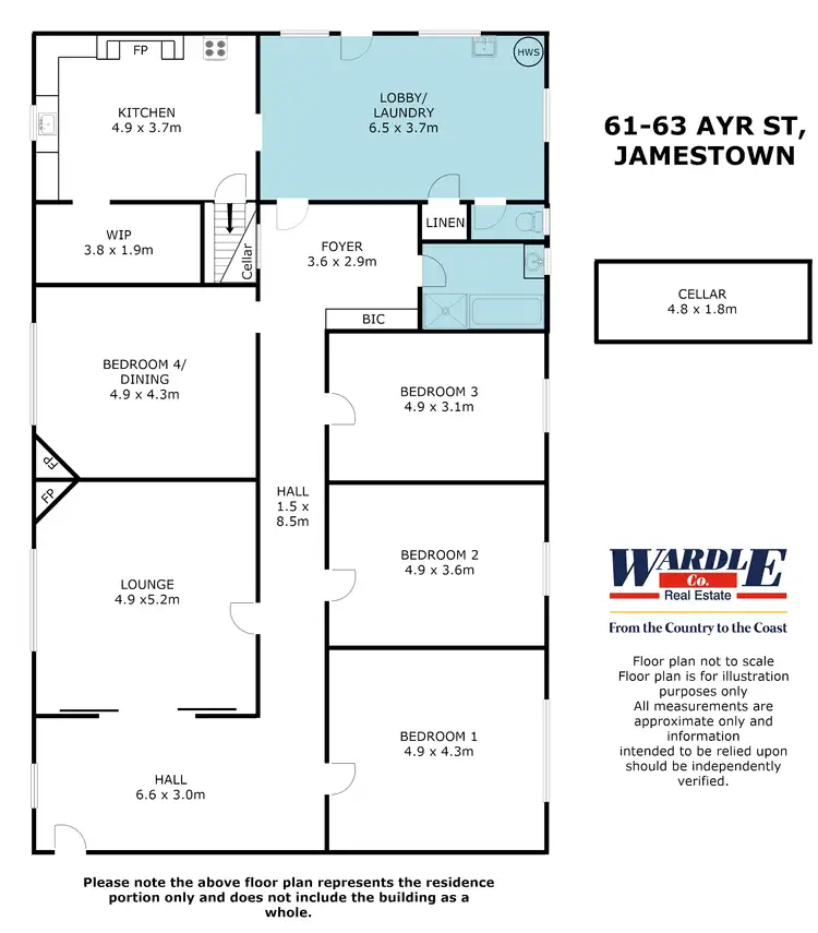 Floorplan of Homely house listing, 61-63 Ayr Street, Jamestown SA 5491