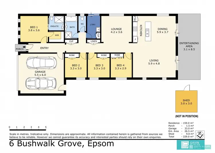Floorplan of Homely house listing, 6 Bushwalk Gr, Epsom VIC 3551