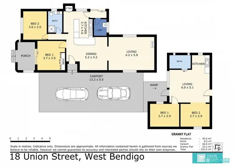Floorplan of Homely house listing, 18 Union St, West Bendigo VIC 3550