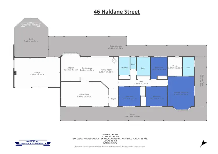 Floorplan of Homely house listing, 46 Haldane St, Woodford QLD 4514