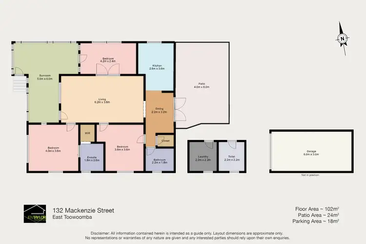 Floorplan of Homely house listing, 132 Mackenzie St, East Toowoomba QLD 4350